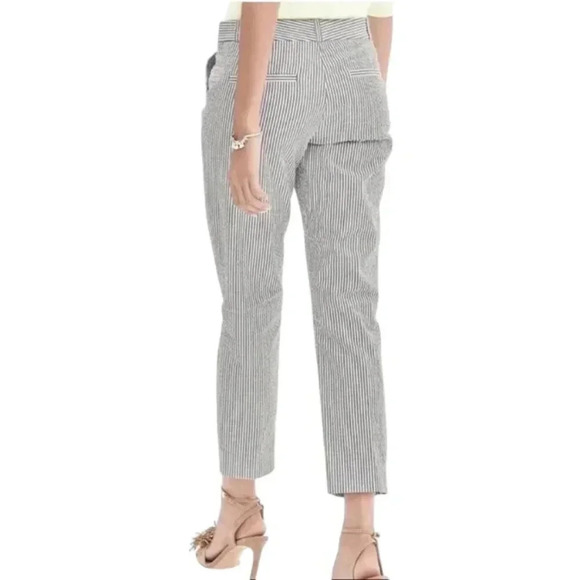 Banana Republic Factory Avery Seesucker Striped Pants Ankle Size 4 - Picture 2 of 11